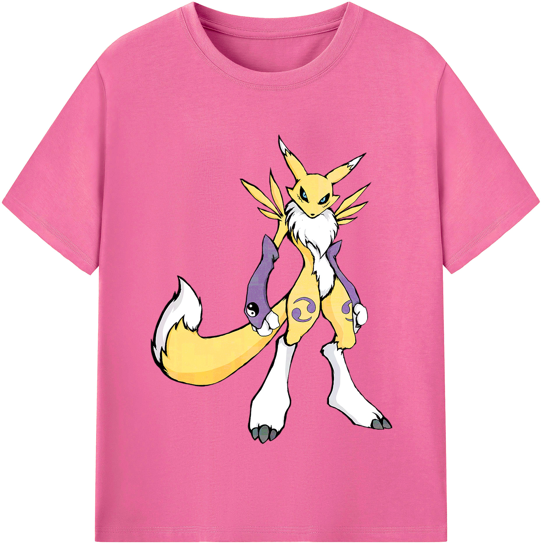 （画像用） Digimon デジタルモンスター/デジモン レディースカジュアルプリントTシャツ（綿100％）